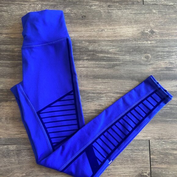 ALO YOGA Motto Leggings- Blue Size S - Picture 3 of 5